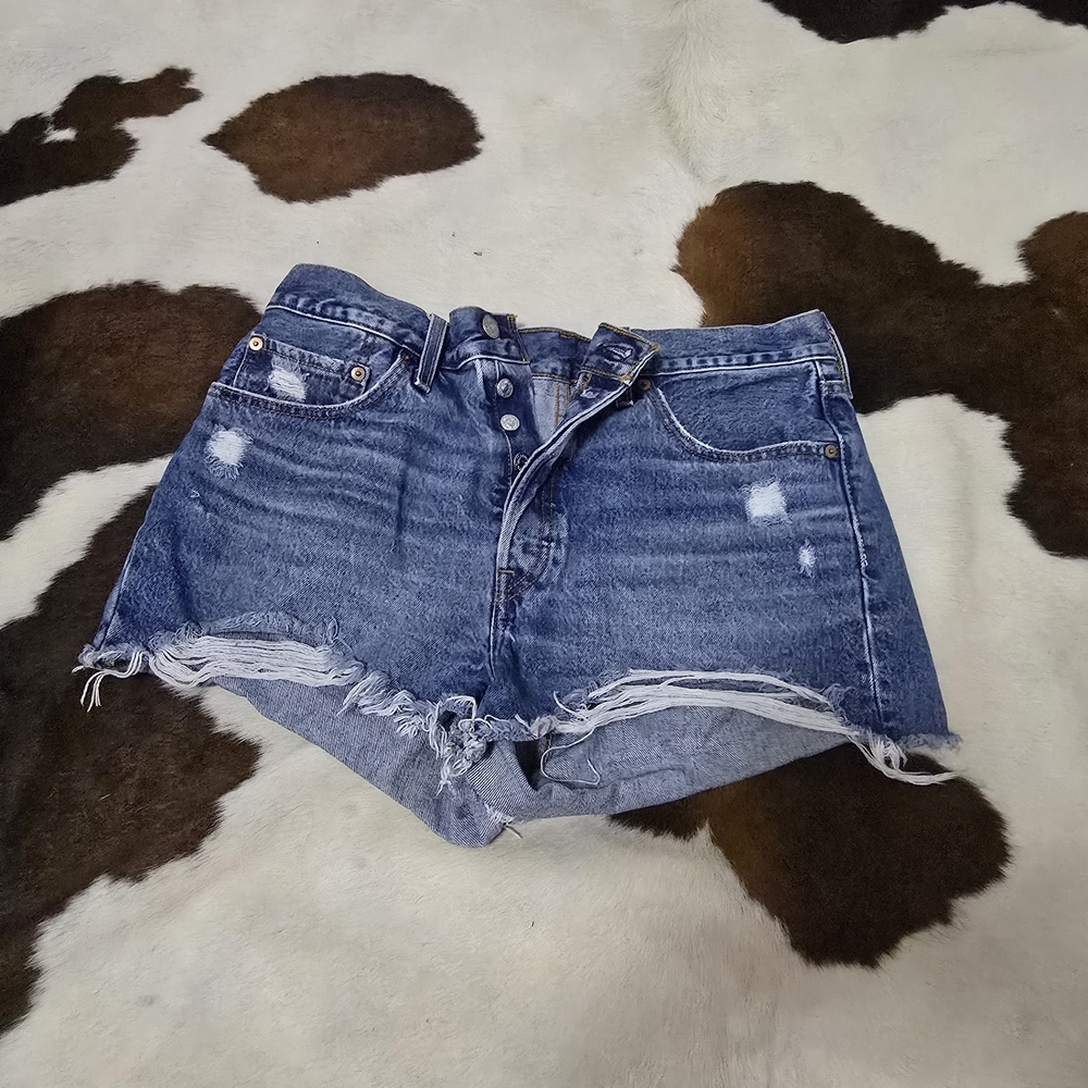 Distressed Denim Women Shorts